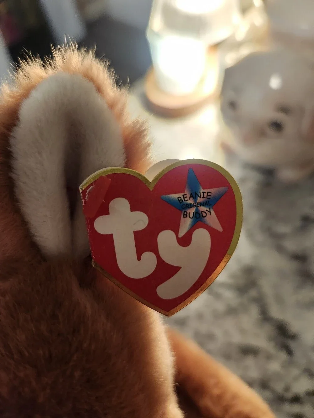 Vintage Retired Ty Beanie Buddy Pouch The Kangaroo With Joey ✨️